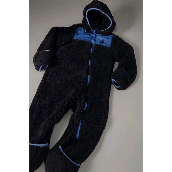Snozu Fleece Cozy, Bunting Snowsuit, One Piece, Hooded, Toddler 24 Months Blue - Picture 2 of 7
